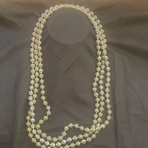 Elegant Silver Beaded Necklace